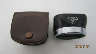 Vintage Rollei F&h Metal Lens Hood,  Oem Leather Case