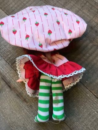 Vintage Strawberry Shortcake Doll Rare Red Trim Dress Tights NO shoes Shape 3