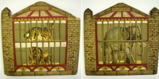 1891 DAY AT THE ZOO ANTIQUE 19th CENTURY CHILDREN ' S MOVEABLE/VINTAGE POP - UP BOOK 3