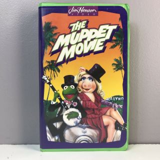 The Muppet Movie Kermit Piggy Jim Henson VHS Video Tape Green Clamshell 1604 VTG 2