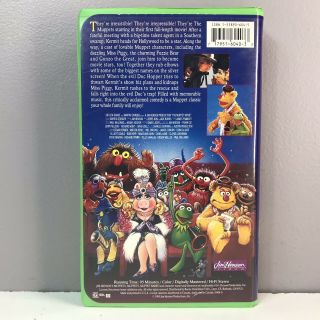 The Muppet Movie Kermit Piggy Jim Henson VHS Video Tape Green Clamshell 1604 VTG 3