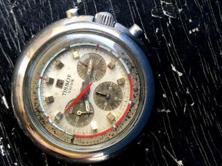 Vintage TISSOT T12 Chronograph Lemania 873 Stainless Steel 44mm FULLY 3