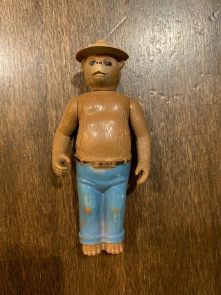 Vintage Tonka Smokey The Bear Figure 4.  5 " Plastic Toy 1970’s From Camp Set
