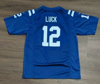 Andrew Luck Indianapolis Colts Nfl Football Jersey Youth L Large Nike On Field