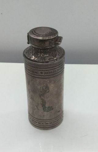Vintage Tiffany & Co M Sterling Salt Shaker With Lid