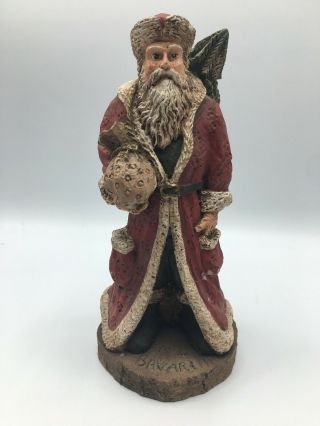 Wood World Santa - Bavaria Vintage 9” Tall Hand Crafted In Virginia Usa 1989