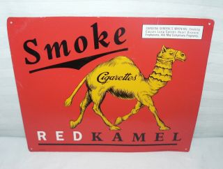 Vintage Smoke Red Kamel Cigarette Sign/ 1996 R.  J.  Reynolds
