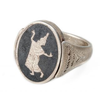 Vintage Siam Sterling Silver Reversible / Flip Ring - Size 8.  5 149416