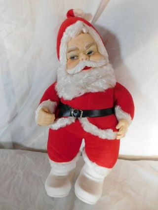 Old Vintage Rushton Rubber Face Doll Santa Claus Christmas Holiday Xmas Antique