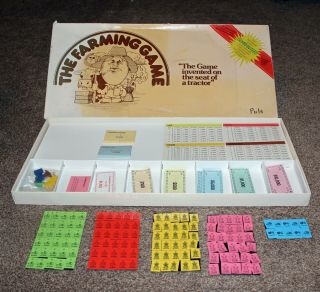 Vintage The Farming Game 1979 Educational Family Farm Board Game Complete 70s