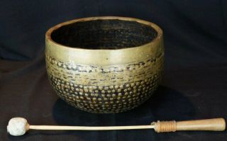 Antique Japan Chanting Bell Buddhist Temple Wear 1800s Butsu - Zo Craft Orin