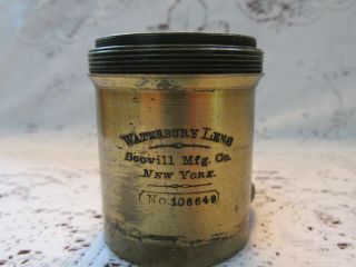 Antique Waterbury Brass Lens Scovill Mfg.  Co.  106649 Waterhouse F - Stops