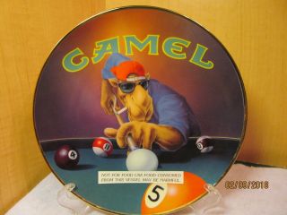 Vintage Camel Joe Collectible Pool Player Plate Limited Edition 1995