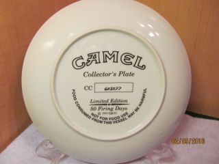 VINTAGE Camel Joe Collectible Pool Player Plate Limited Edition 1995 3