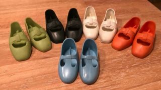 5 Vintage Ideal Chrissy Doll Shoes & Crissy Family Shoe