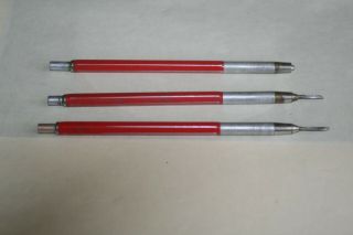 3 - Vintage Koh - I - Noor Adapto 5611 Lead Holders - Pencil - Blades