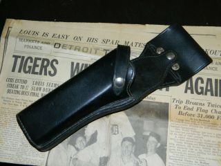 Vintage Tex Shoemaker Holster Black L/h.  Maybe Military