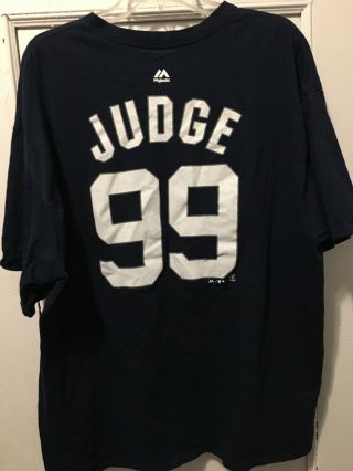 Aaron Judge 99 York Yankees Mlb Jersey Shirt Mens Size 2xl