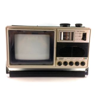 Vintage Portable TV Montgomery Ward Solid State 7 