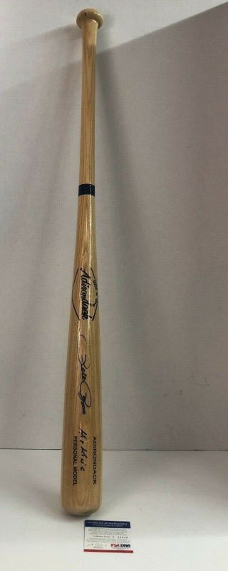 Pete Rose Signed Autographed Adirondack Baseball Bat Hit King Psa Dna H32905