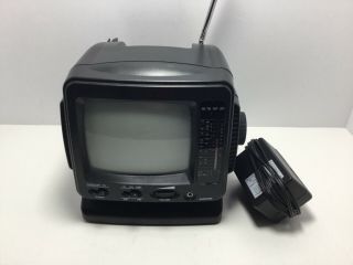 Vintage Portable 5 " Black & White Tv