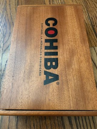 Cohiba Red Dot Corona Empty Wood Cigar Box 9” X 5.  75” X 2 " Handmade