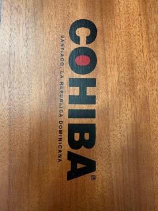 Cohiba Red Dot Corona Empty Wood Cigar Box 9” x 5.  75” x 2 