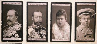 10 Will ' s Royalty Tobacco Cards from Early 1900 ' s by W.  D.  &H.  O.  Wills,  London 2