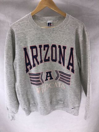 Arizona Wildcats Vintage 90’s Usa Made Crewneck Sweatshirt Gray Size Medium