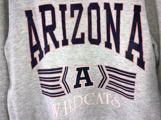 Arizona Wildcats Vintage 90’s USA Made Crewneck Sweatshirt Gray Size Medium 2