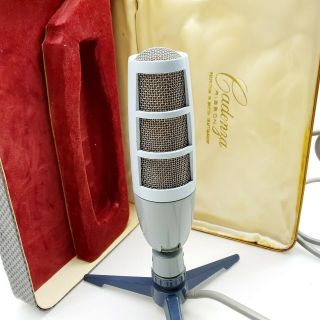 Vintage Cadenza Ribbon Microphone Mic Wired England 1950 