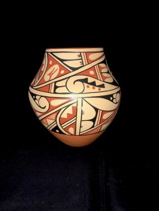 Vintage Southwest Native American Pottery Bowl V Romero Jemez Pueblo Indian