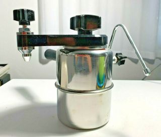 Bellman Cx - 25 Stovetop Coffee Espresso,  Milk Steamer Stainless Steel Vintage