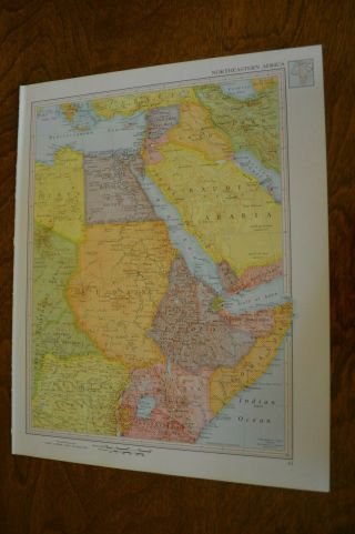 1960 Map Of Northeastern Africa - Map Of Central & Southern Africa Old Colonies