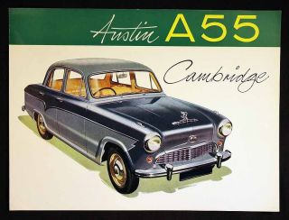 Vintage Austin A55 Cambridge Saloon Circa 1957 Automotive Car Color Brochure