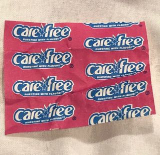 Vintage Care Pink Chewing Gum Wrapper