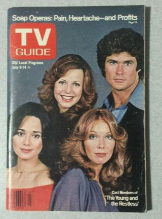 Vintage Tv Guide July 8 - 14 1978 Young & The Restless No Label/pen Marks Nw Oh