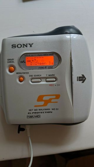 ,  Vintage Sony Net Md Sports Walkman Mz - S1.