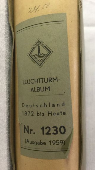 Vtg Germany Stamp Album 1878 - 1958 Deutschland Briefmarken 1872 Bis Heute 2