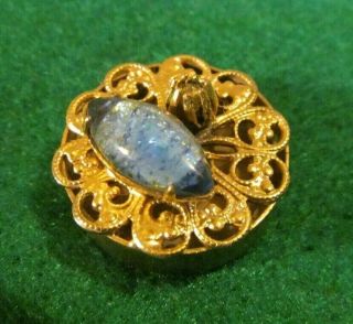 Vintage Victorian Etruscan Opal Gold Slide Charm
