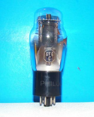 No 6f6g Philco Engraved Vintage Amplifier St Shape Vacuum Tube Valve 6f6gt 6f6