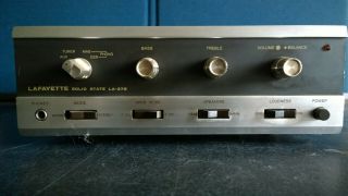 Vintage Lafayette Solid State La - 375 Amplifier - - - Nonprofit Org