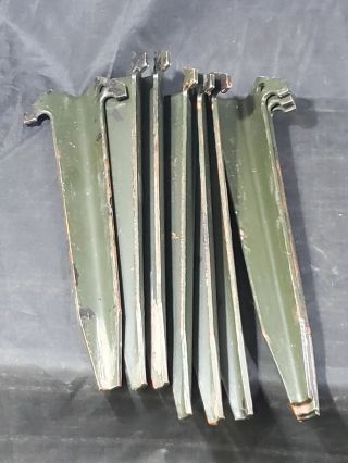 Vintage Us Army Tent Stakes Set Of 9