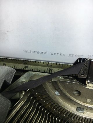 Vintage Underwood Leader Portable Typewriter With Case 1940s Antique 3