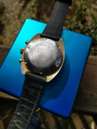 70 ' s vintage Wakmann chronograph (Breitling),  reverse panda dial.  Valjoux 7734 3