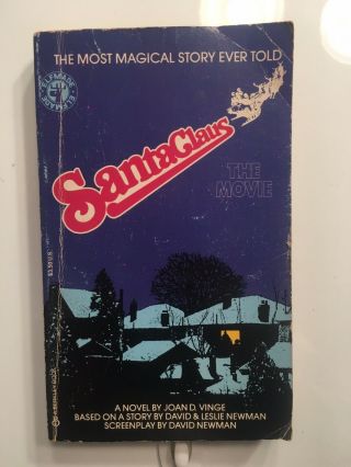 Santa Claus The Movie By Joan D.  Vinge,  1985 Berkeley 1st Ed,  Ships Vintage