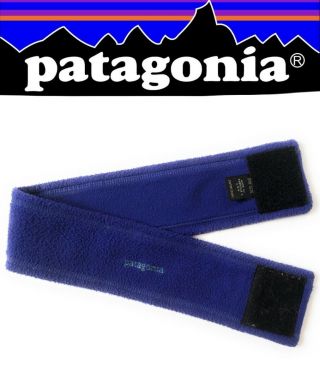 Vintage Purple/ Blue Fleece Patagonia Ear Warmer Headband Usa