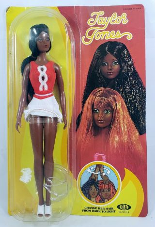 Vintage Taylor Jones Doll Black/african Am,  Ideal 1976 Hair Changes Color Nrfp