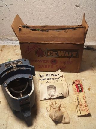 Vintage Amf Dewalt Power - Shop Radial Arm Saw Saber Saw Attachment