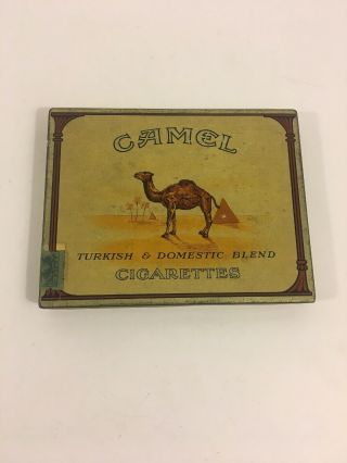 Vintage Camel Cigarettes Tin Turkish & Domestic Blend